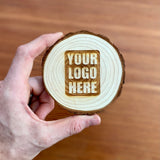 Custom Logo Wood Slice Coasters