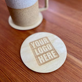 Custom Logo Wood Coasters