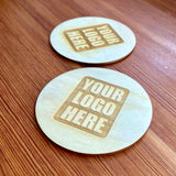 Custom Logo Wood Coasters