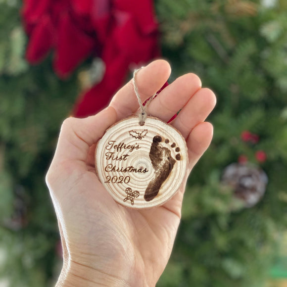 Personalized Baby’s First Christmas Engraved Ornament