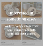 Custom Couples Name & Date Wood Coaster Set