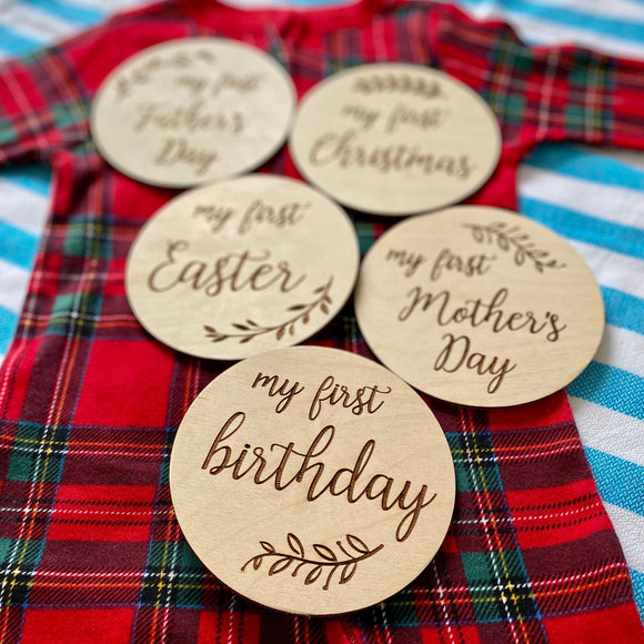 Baby's First Holiday Milestone Set