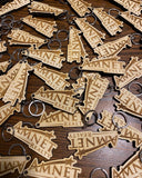 Custom Logo Engraved Wood Keychain