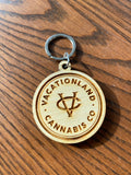 Custom Logo Engraved Wood Keychain