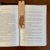 Owl Engraved Wood Bookmark