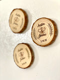 Custom Wood Slice Wedding Favor