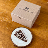 Seashell Engraved Wood Coaster Set